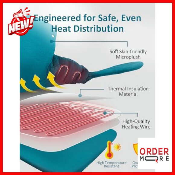 Extra Large Heating Pad for Neck Shoulder Back Pain Relief Full Body Wrap - Picture 4 of 8